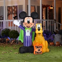 5ft. Airblown® Inflatable Mickey & Pluto with Treat Sack