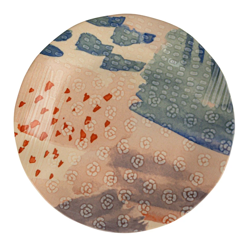 Hello Honey® 8.5" Abstract Elegance Stoneware Plate Set