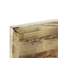 13.75" Framed Wood Christmas Tree-Out Wall Hanging Decoration