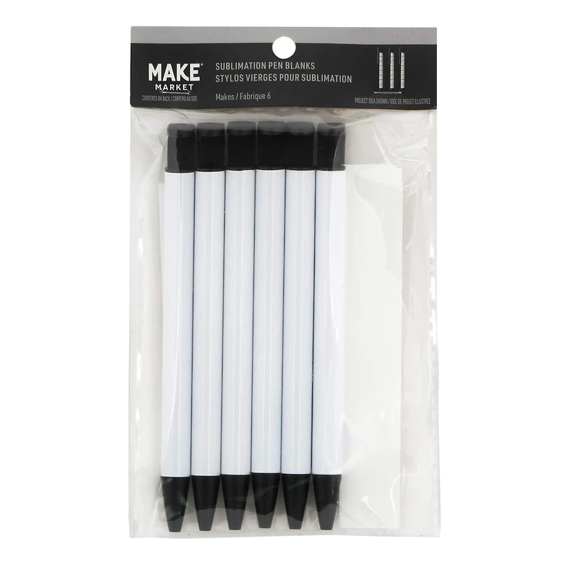 Sublimation Pen Blanks with Sleeves, 6ct. by Make Market®