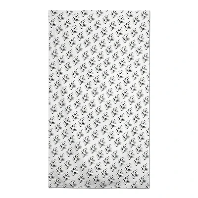 Dark Leaf Pattern Tablecloth