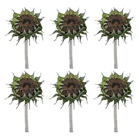 23.75" Brown Sunflower Stem, 6ct.