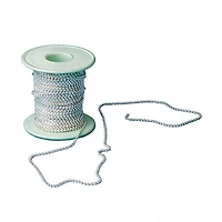 S&S® Worldwide 2mm Silver Bead Chain Roll