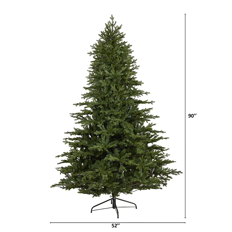 7.5ft. Pre-Lit Wyoming Spruce Artificial Christmas Tree with Clear LED Lights