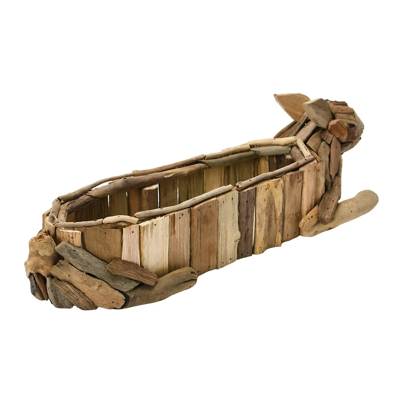 19.5" Driftwood Rabbit Planter