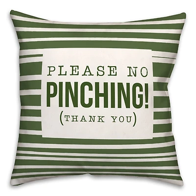 Please No Pinching 3 18" x 18" Throw Pillow