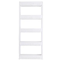 Simplify 5-Tier Slim Slide-Out White Storage Cart