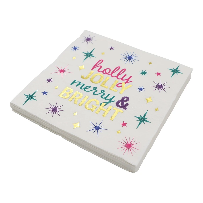 Holly Jolly Merry & Bright Cocktail Napkins, 20ct. by Ashland®