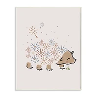 Stupell Industries Dandelion Flower Hedgehog Cute Floral Animal Wall Plaque