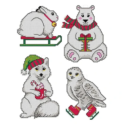 Crafting Spark White Christmas Counted Cross Stitch Kit
