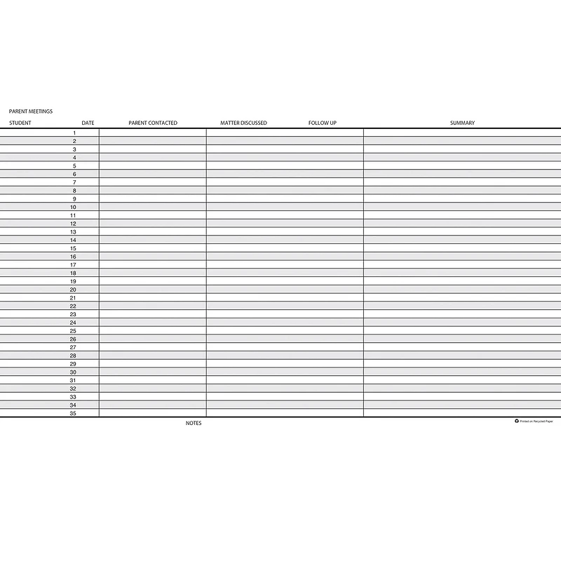 Blue Class Record Book