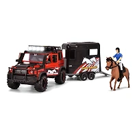 Dickie Toys Light & Sound Horse Trailer Playset