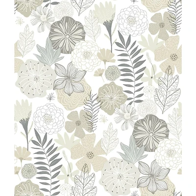 RoomMates Perennial Blooms Peel & Stick Wallpaper