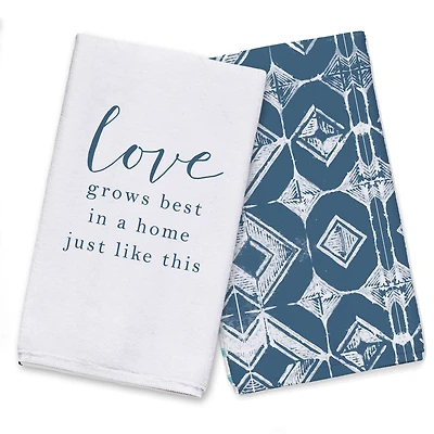 Love Grows in Homes Like This Hand Towel Set
