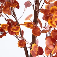 9ft. Pre-Lit Grand Autumn Eucalyptus Artificial Fall Tree with 700 Warm White LED Lights