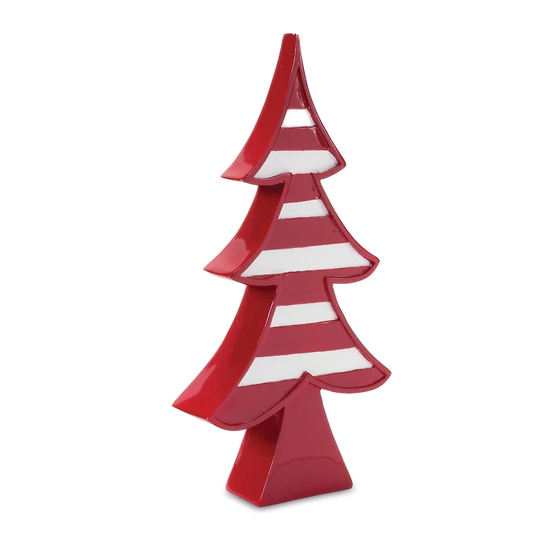Red Whimsical Tabletop Tree Set