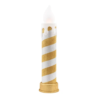 90th Anniversary Collection 24" Gold & Silver LED Blow Mold Candle