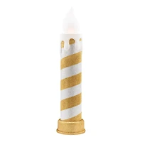 90th Anniversary Collection 24" Gold & Silver LED Blow Mold Candle