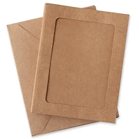 Kraft Frame Cards & Envelopes by Recollections™, 4.25" x 5.5"