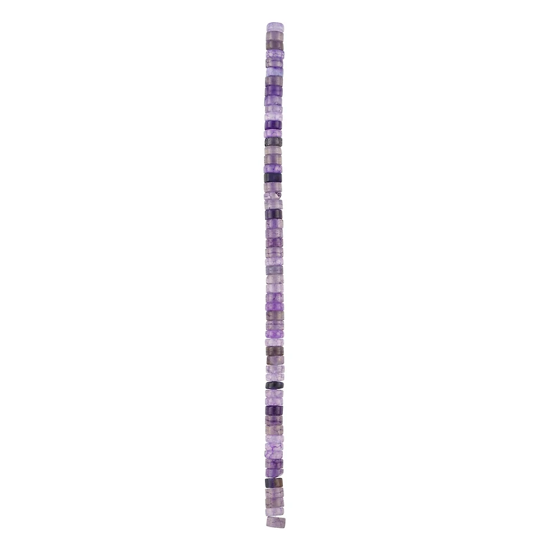 Purple Agate Heishi Beads by Bead Landing
