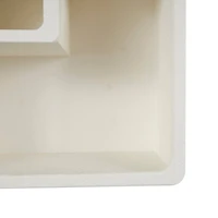 24" Cream Rectangle Wall Shelf