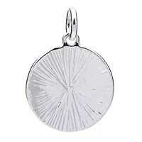 Silver Plated Sweet 16 Disc Charm by Bead Landing™