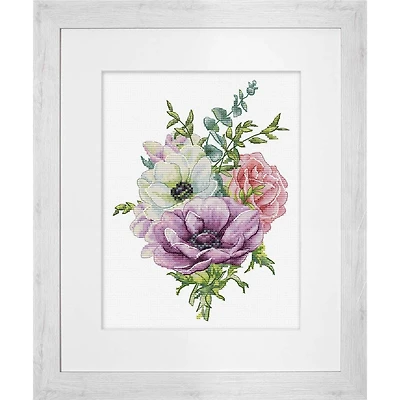 Luca-S Anemone Counted Cross Stitch Kit