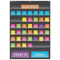 Teacher Created Resources Black Calendar Pocket Chart