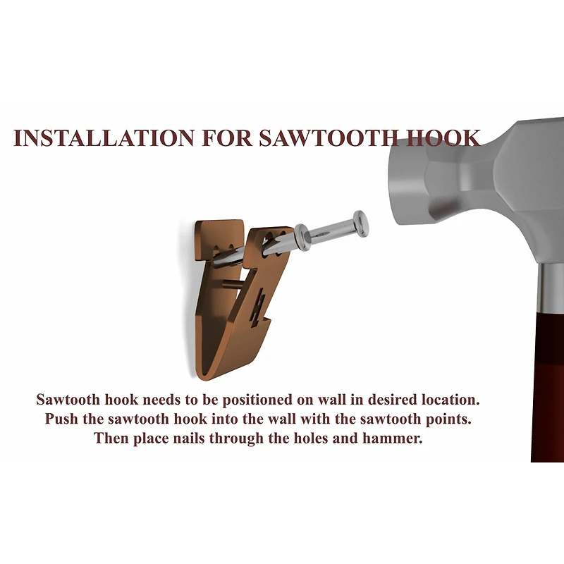 HangZ™ 15lb. Canvas Sawtooth Hooks