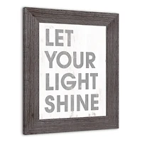 Let Your Light Shine Western Framed Print