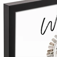 Happy Harvest Home Black Framed Canvas Wall Art