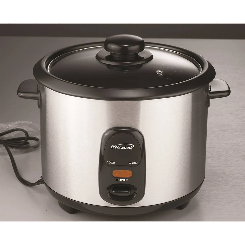 Brentwood 10-Cup Stainless Steel Rice Cooker