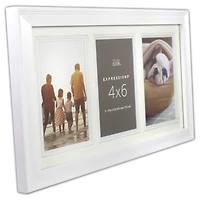 Expressions™ 3 Opening 4" x 6" White Collage Frame by Studio Décor®