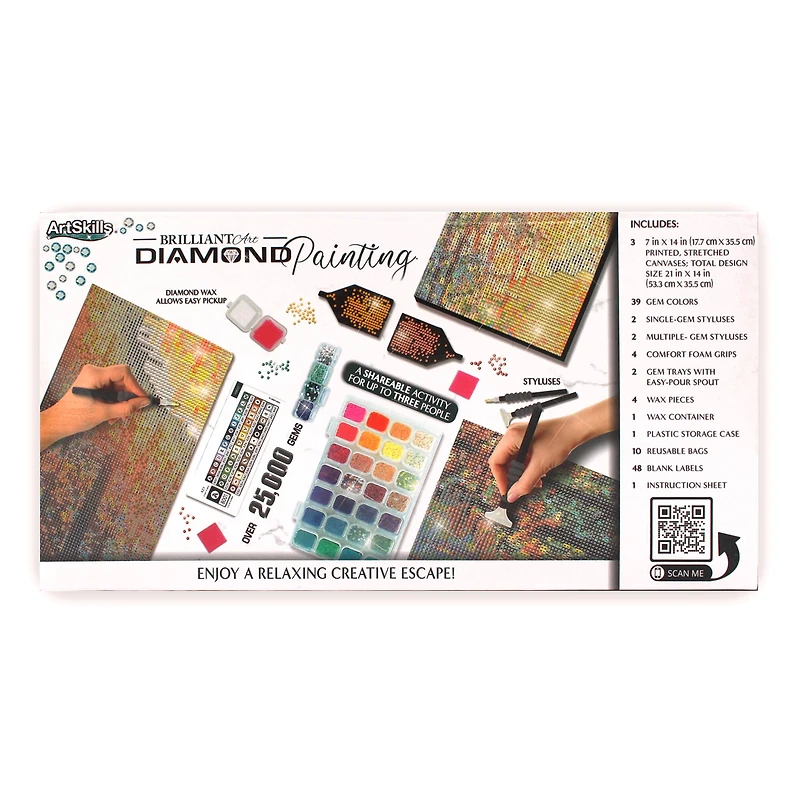 ArtSkills® Brilliant Art Forest Stretched Canvas Diamond Painting Kit