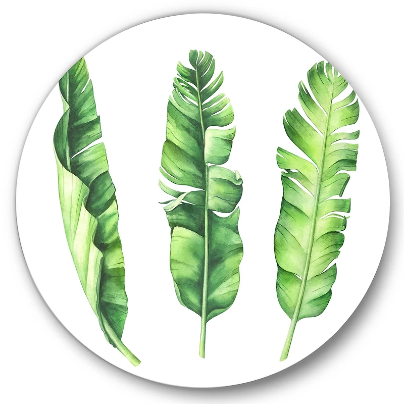 Designart - Tropical Banana Leaves Set