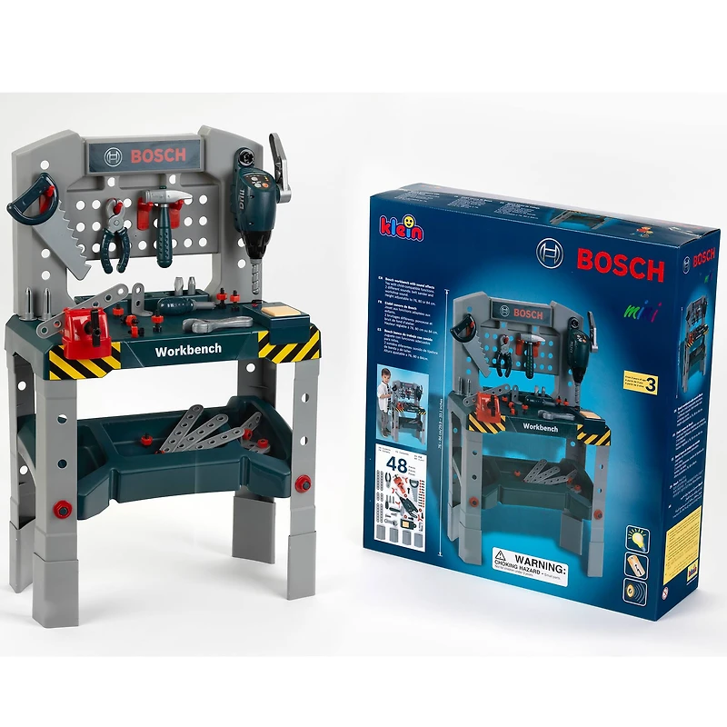 Theo Klein Bosch Adjustable Height Toy Workbench
