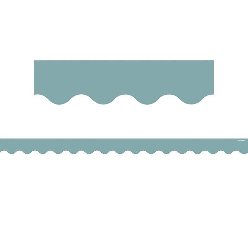 Teacher Created Resources Calming Blue Scalloped Border Trim, 210ft.