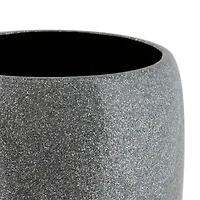 Elle Décor Eclat Gray Glitter Waste Bin
