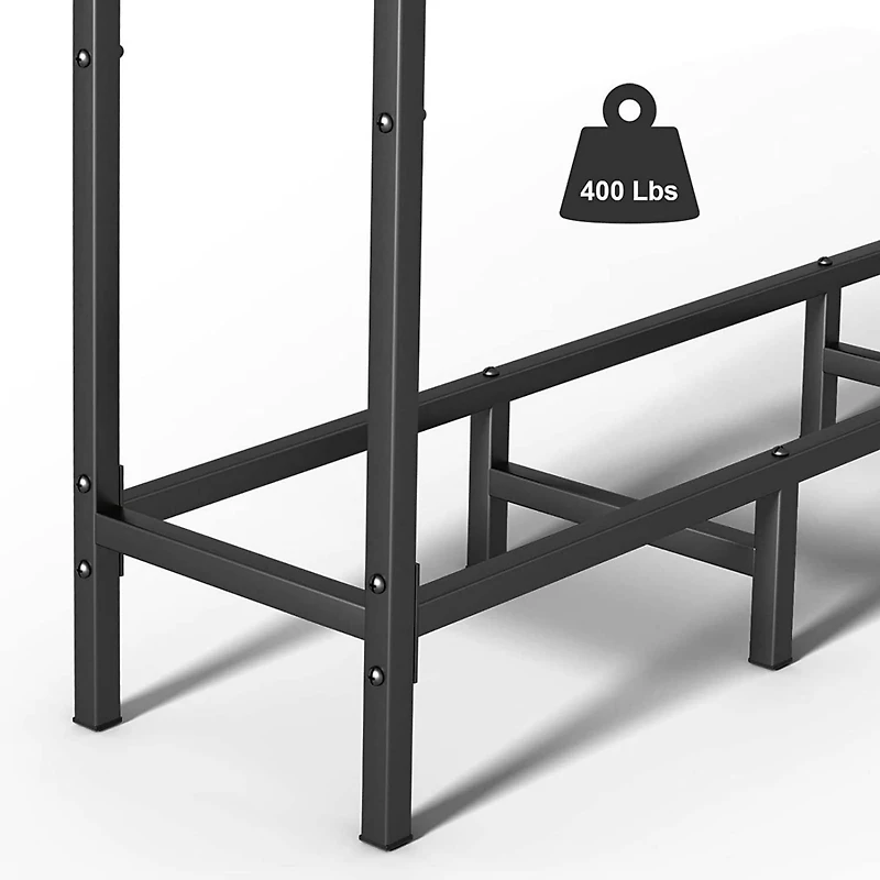 NEX™ 63" Heavy Duty Outdoor Metal Firewood Storage Rack
