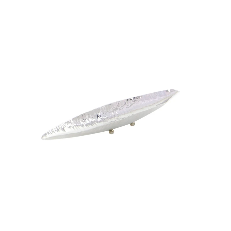 Silver Stainless Steel Modern Decorative Flat Bowl Set