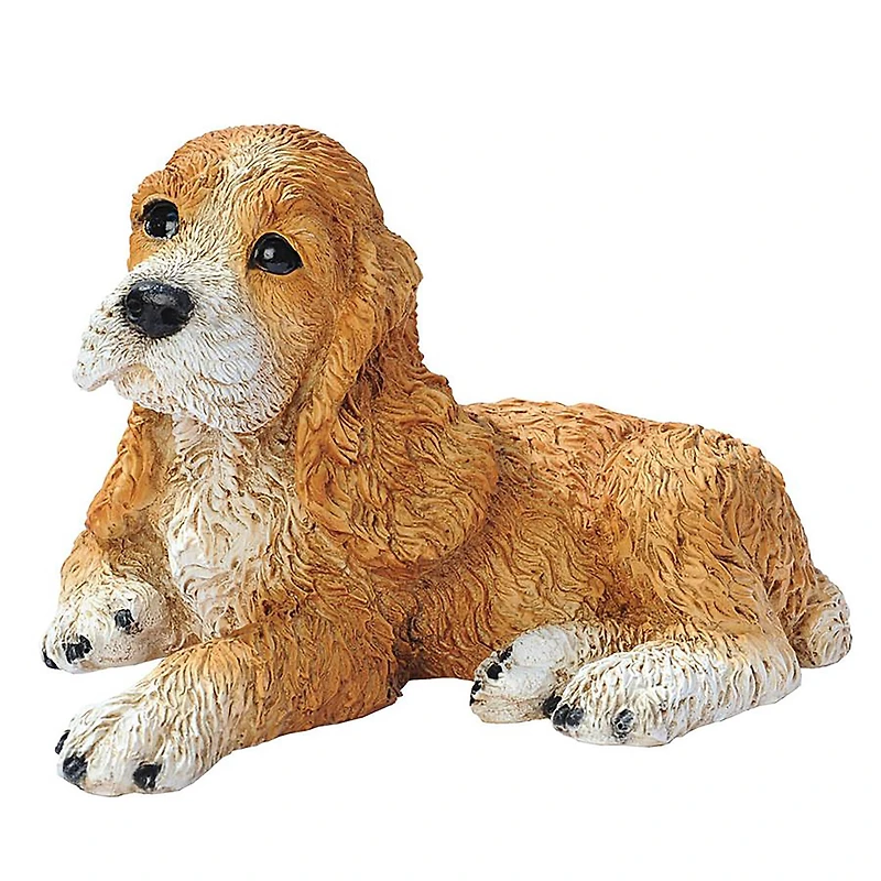 Design Toscano 10" Brown Cocker Spaniel Puppy Dog Statue