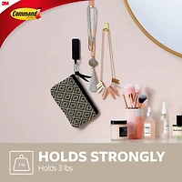 Command™ Medium Decorative Hook, Matte Black