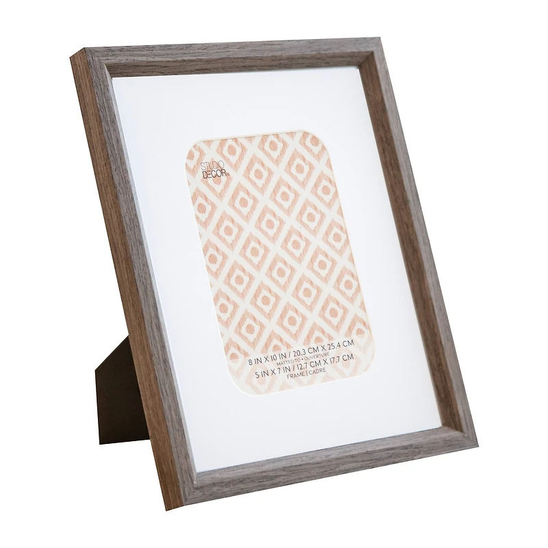 6 Pack: Dark Brown 5" x 7" Frame with Mat, Neutral Basic by Studio Décor®