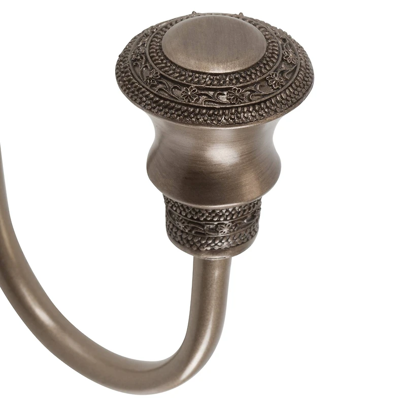 Simplify Black Silver Marquis Curtain Holdbacks