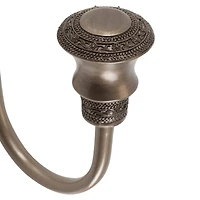 Simplify Black Silver Marquis Curtain Holdbacks