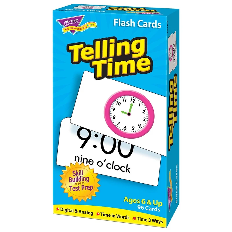 Trend Enterprises® Telling Time Skill Drill Flash Cards