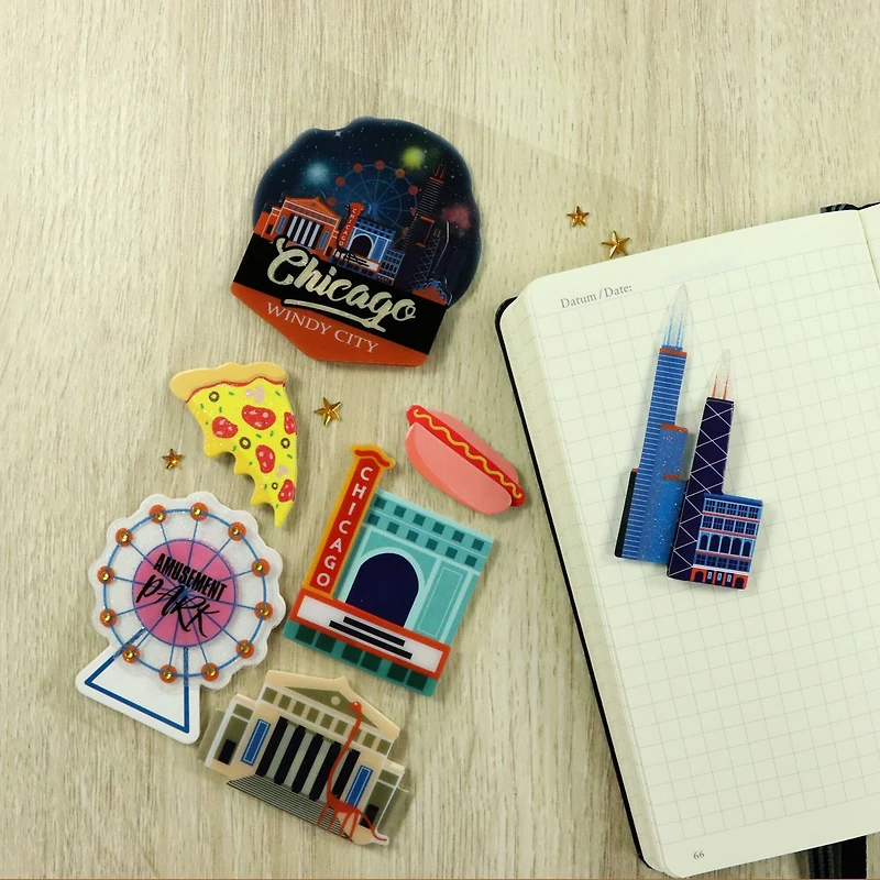 Dimensional Chicago Stickers by Recollections™