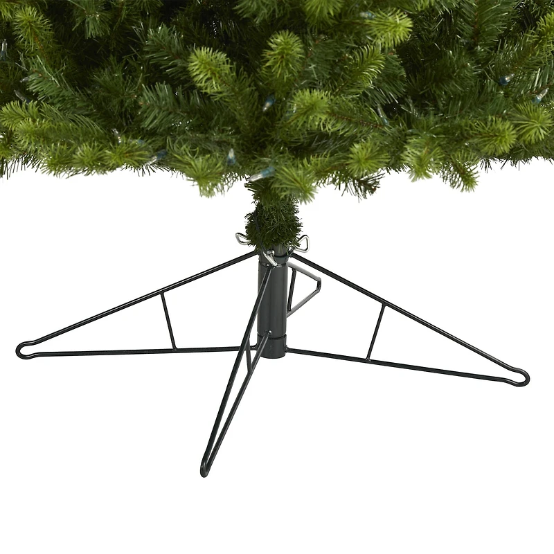 9ft. Pre-Lit Virginia Spruce Artificial Christmas Tree, Warm White LED Lights