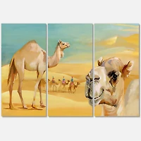 Designart - Camels In The Desert