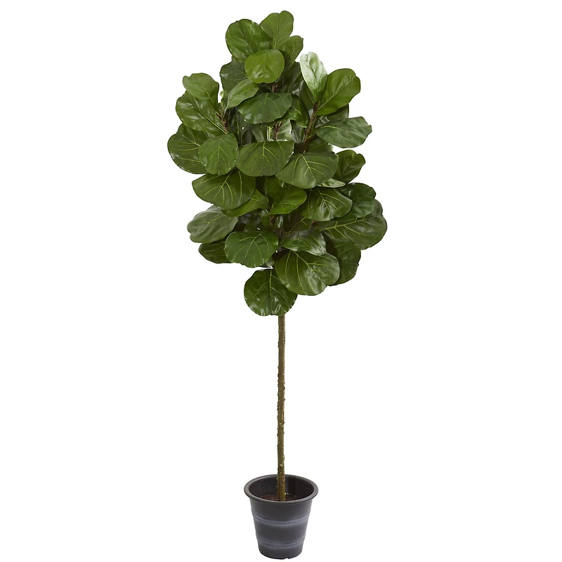 6.5ft. Fiddle Leaf Artificial Tree with Decorative Planter